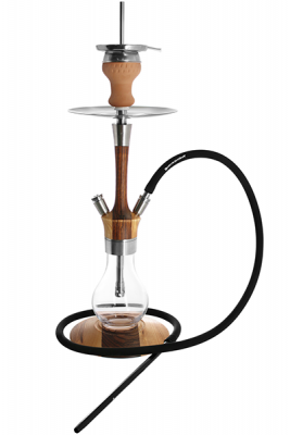 Kaya MADERA ZEBRANO Chida - 63 cm hoch - Holz Edelstahl V2A Wass