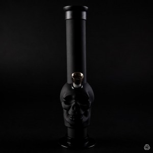 Acryl Skull Bong Schwarz 22cm