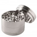 Edelstahlgrinder 63mm 4-teilig massive Kr�uter-Gew�rzm�hle aus R